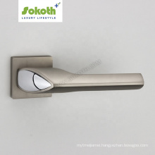 simple modern 85mm hole chrome plate handle indoor zinc  door handle